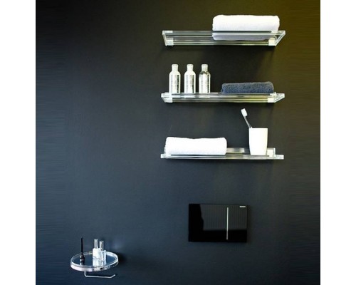 Laufen Kartell Полка 450х155мм, подвесной, цвет: прозрачный кристал. 3.8533.0.084.000.1 Laufen Kartell Полка 450х155мм, подвесной, цвет: прозрачный кристал. 3.8533.0.084.000.1