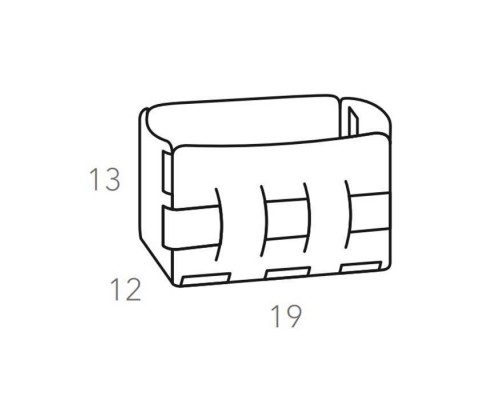 ADJ Корзинка Mini Bottega, 12x19xH13 см., цвет: оливковый/горчичный. 1012.55/40