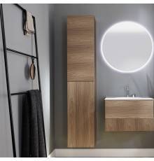 Burgbad Coco Подвесной шкаф 35x35x176 см, коньячный орех. HSIU035 L F2855