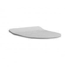 Kerasan Flo сиденье SLIM,крепление хром, микролифт, цвет: белый матовый. 319130