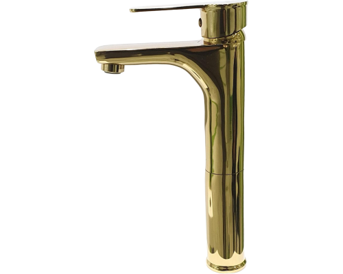 Смеситель для раковины SW Готланд, высокий, глянцевое золото