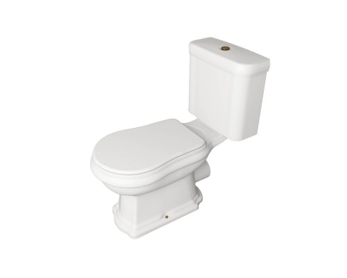 Kerasan Retro Унитаз 72х38.5см., моноблок, слив в стену, цвет: белый/бронза. 101301, 760393, 108101 Kerasan Retro Унитаз 72х38.5см., моноблок, слив в стену, цвет: белый/бронза. 101301, 760393, 108101