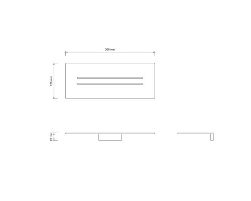 Decor Walther Universal Лоток для душа MK DA, цвет: Нержавеющая сталь матовая. 0523276