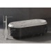 Dea Design Marble Parma Ванна 168х77х56.3см., отдельностоящая, мрамор, цвет: White Cararra/Black Marquina. DD1562 1680 CW/BM