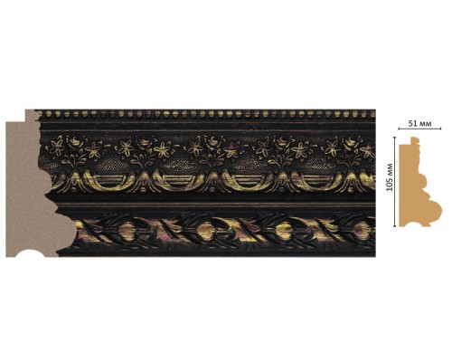 Багет DECOMASTER 229-966 (105*51*2900мм) Багет DECOMASTER 229-966 (105*51*2900мм)