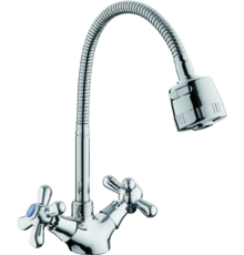 Смеситель для кухни D-lin D153819-T с гибким изливом, хром