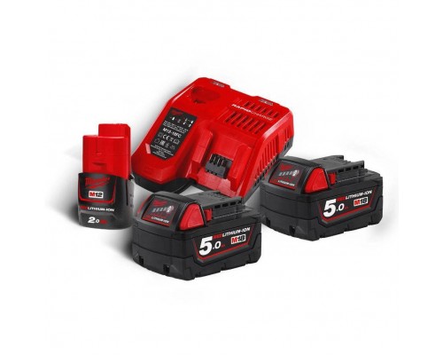 Энергокомплект Milwaukee M18 NRG-502(2акк 5Ач+ЗУ)