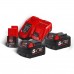 Энергокомплект Milwaukee M18 NRG-502(2акк 5Ач+ЗУ)