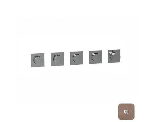 Almar Modular Смеситель для душа, встраиваемый, термостатический, цвет: Copper Brushed PVD. E180490.CO