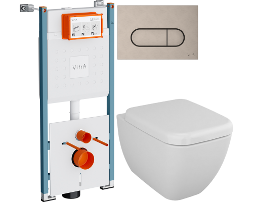 Комплект Унитаз подвесной VitrA Shift 7742B003-0075 белый глянцевый + Крышка 91-003-009 с микролифтом, петли хром + Инсталляция V-Fix Core 732-5800-01PV + Кнопка Root Round 740-2295 никель Комплект Унитаз подвесной VitrA Shift 7742B003-0075 белый глянцевый + Крышка 91-003-009 с микролифтом, петли хром + Инсталляция V-Fix Core 732-5800-01PV + Кнопка Root Round 740-2295 никель