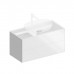 Kerama Marazzi PLAZA Modern Тумба подвесная 100x48см, 2 ящика, цвет: белый . PLB.M.100.2\WHT