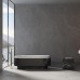 Dea Design Marble Parma Ванна 168х77х56.3см., отдельностоящая, мрамор, цвет: White Cararra/Black Marquina. DD1562 1680 CW/BM