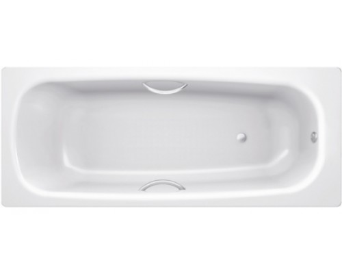 Стальная ванна BLB Universal B70H handles 170x70 см, с ножками APMSTDBL1, с ручками, с шумоизоляцией