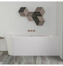 Knief Wall XS Corner Left Ванна угловая 165х75х58см., в правый угол, с интегрированной панелью, без слива-перелива, цвет: белый. 0100-055-L-06