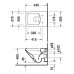Duravit DuraStyle Унитаз подвесной безободковый 54х37см, с креплением, цвет: белый. 2551090000