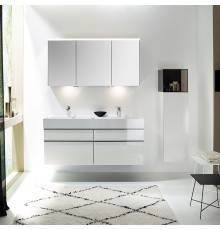 Burgbad Yumo Комплект подвесной мебели 131x47x64 см, цвет: белый. SFKO132 F3193 C0001*2