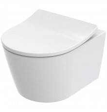 Toto RP Унитаз 49х38х33.5см., подвесной, укороченный, смыв tornado, Cefiontect, с сиденьем, SoftClose, петли из нерж. стали, цвет: белый. CW554Y,  TC613G