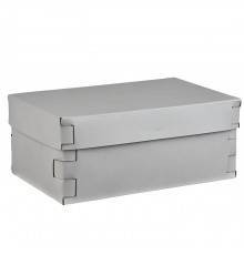 Colombo Adj Коробка Snob 32x20хH13.5см., настольная, цвет: устричный/пепельная роза. BADJ3220-0207