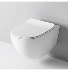 Artceram File 2.0 Унитаз подвесной 36х52см, безободковый, турбо смыв the.reel, saniglaze, цвет: белый матовый. FLV006 05 00