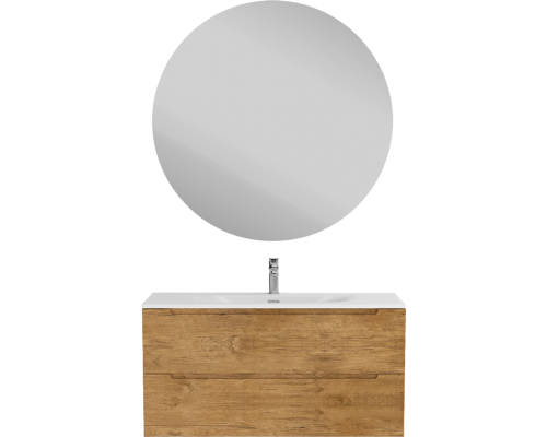 Мебель для ванной комнаты BelBagno Etna 100 rovere nature, раковина BB-8099-120-2