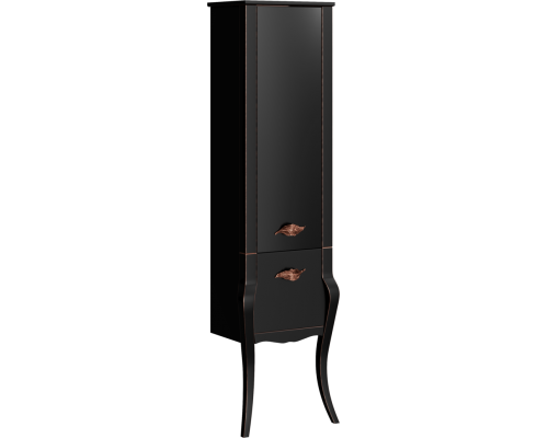 CL BOR0548BLK Borgia Пенал напольный, черный, 480х1830х350 мм BOR0548BLK