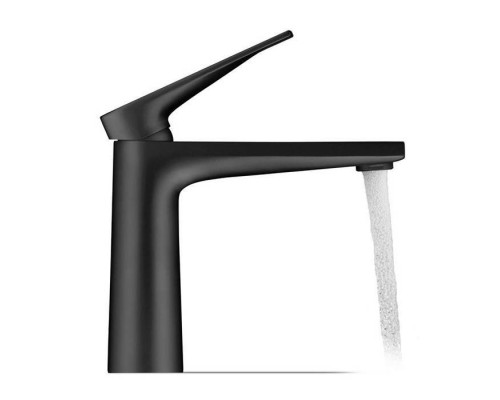 Duravit Tulum by Starck Смеситель для раковины, 1 отв., без донного клапана, цвет: черный матовый. TU1020002046