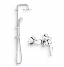 Душевой комплект Смеситель для душа Grohe BauCurve 23631000 + Стойка New Tempesta Cosmopolitan 27394002