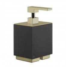 Gessi Inverso Accessories Дозатор для жидкого мыла, настольный, цвет: черный/Brass Brushed PVD. 20838#727