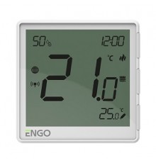 Универсальный терморегулятор, белый, с модулем Zigbee, с питанием 230, со встроенным датчиком влажности, с возможностью подключения датчика пола