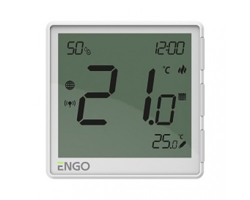 Универсальный терморегулятор, белый, с модулем Zigbee, с питанием 230, со встроенным датчиком влажности, с возможностью подключения датчика пола