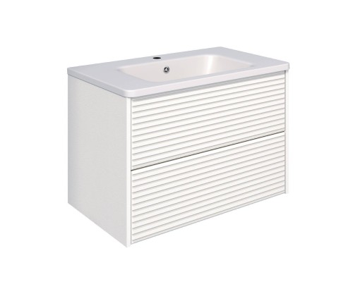 Тумба с раковиной Aqua de Marco Parma 80, подвесная, белая