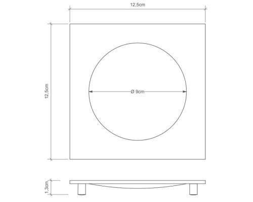 Decor Walther Cube DW 351 Мыльница настольная, цвет: никель сатинированный. 0837234