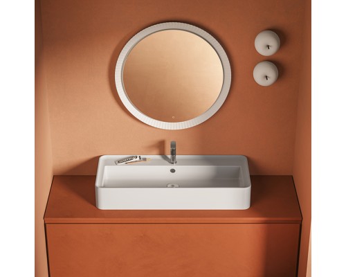 Artceram Rodolfo 100 Раковина накладная 100х45см., с 1 отв., без слив перелива, покр SANIGLAZE, цвет: белый. ROL005 01 34