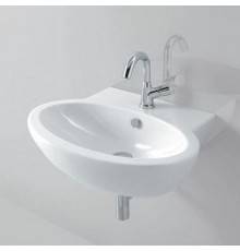 Azzurra Comoda Раковина подвесная 65x50 см, с 1 отв. под смеситель, цвет: Bianco lucido. CMLS06550T0MBI/(COM 65/S bi)*1