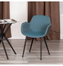 Стул TetChair Модерн Valentino ткань turquoise, спинка экокожа grey