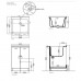 Kerasan Aquadom Раковина 60х60 см, 1 отв., цвет: белый. 029401*1