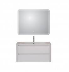 Мебель для ванной комнаты Cezares Relax 100, bianco lucido, раковина Cezares CZR-1000/480-LV-MR-NV