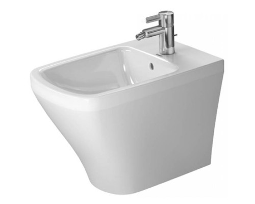 Duravit Me by Starck Биде напольное приставное 37х60 см, с 1 отв. под смеситель, с креплением, цвет: белый. 2284100000