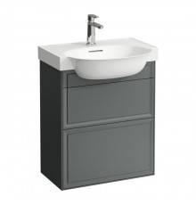 Laufen New Classic Тумба с раковиной, 57.5x31.5x67.5см, 2 ящика, подвесная, цвет: серый. 4.0603.2.085.627.1,  8.1385.3.000.104.1