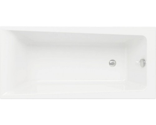 Акриловая ванна Cersanit Lorena 160x70 см, пристенная, ультрабелая, с каркасом
