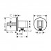 Hansgrohe Fixfit S Шланговое подсоединение, 1/2, цвет: чёрный матовый. 26888670