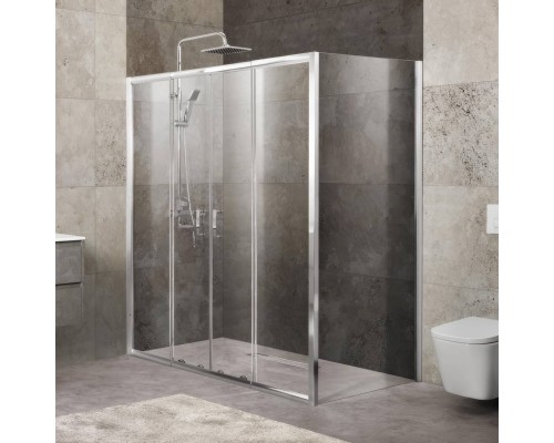 Душевой уголок BelBagno Unique UNIQUE-AH-21-150/180-80-C-Cr