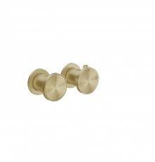 Gessi Origini Смеситель для ванны, встраиваемый, термостатический, цвет: Brushed Brass PVD. 66132#727