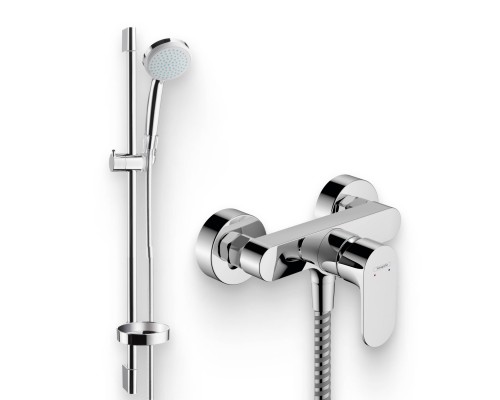 Душевой комплект Смеситель для душа Hansgrohe Rebris S 72640000 хром + Гарнитур Croma 100 1jet 27717000 Unica'C Душевой комплект Смеситель для душа Hansgrohe Rebris S 72640000 хром + Гарнитур Croma 100 1jet 27717000 Unica'C