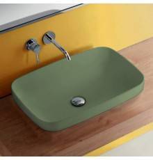Kerasan Tribeca Раковина 60х38 см, встраиваемая/накладная, без отв., цвет: Verde muschio