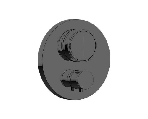 Almar Core Смеситель для душа, встраиваемый, термостатический, цвет: черный металл брашированный PVD. E176632.AB