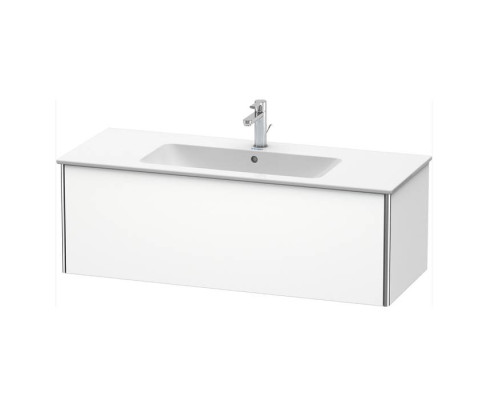 Duravit XSquare Тумба подвесная, 121х47.8х40см, с раковиной, с 1 выдв ящик, цвет: белый матовый. 2336120000,  XS407401818