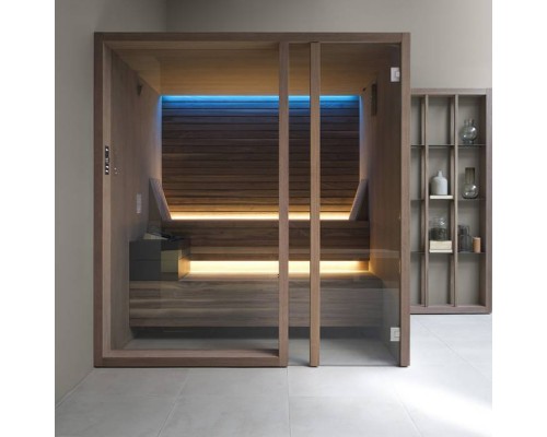 Effegibi Yoku S Glass Био-Сауна 230x200х214см, угловая DX, цвет: термообработанная древесина. BI 70 30 0005 Effegibi Yoku S Glass Био-Сауна 230x200х214см, угловая DX, цвет: термообработанная древесина. BI 70 30 0005