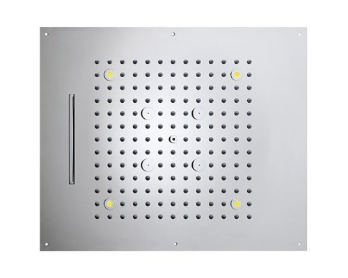 BOSSINI DREAM/3 Верхний душ 570 x 470 мм, 3 режима (дождь, каскад, туман), с 4 LED RGB, блок питания/управления, Cromoterapia, цвет: хром. H38935.030