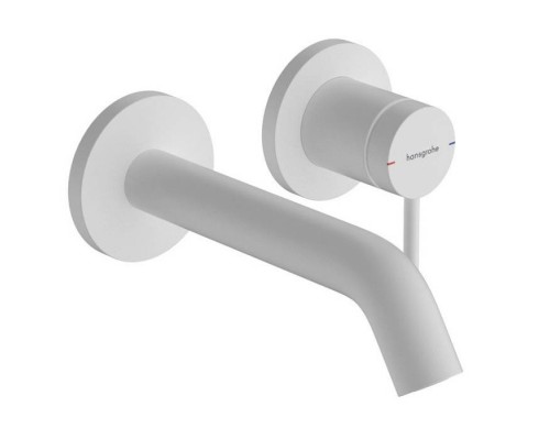 Hansgrohe Tecturis S Смеситель для раковины, настенный, цвет: белый матовый. 73350700 Hansgrohe Tecturis S Смеситель для раковины, настенный, цвет: белый матовый. 73350700